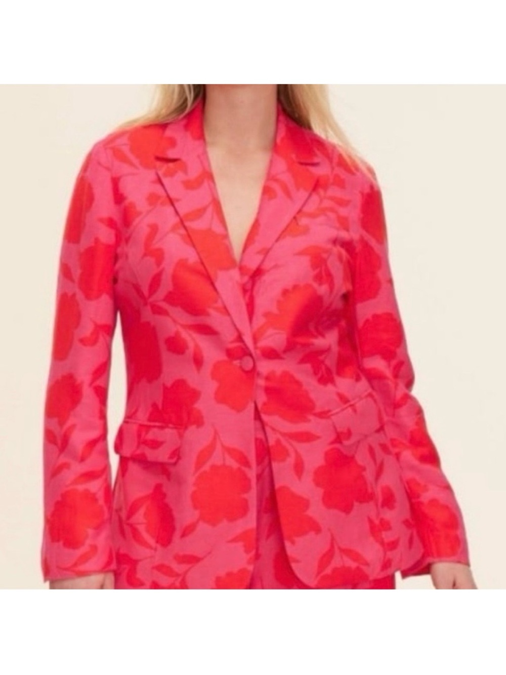 kate spade for Target Pink and Red Floral Blazer